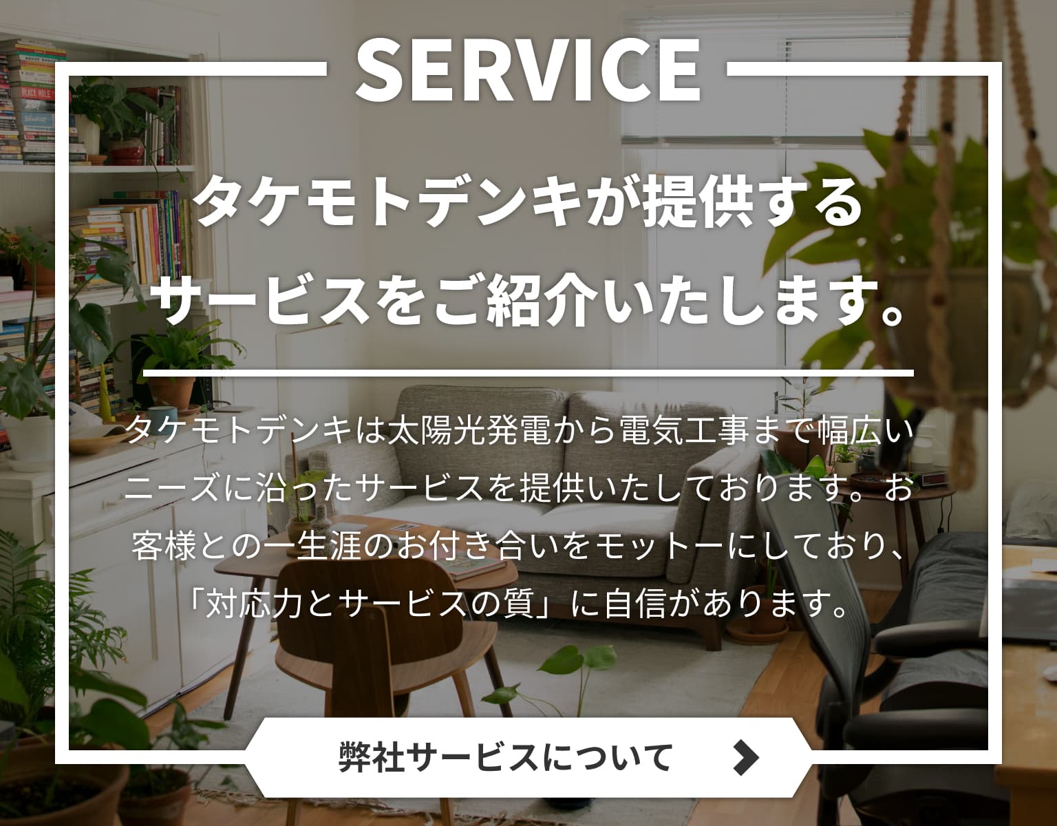 タケモトデンキのサービスについて