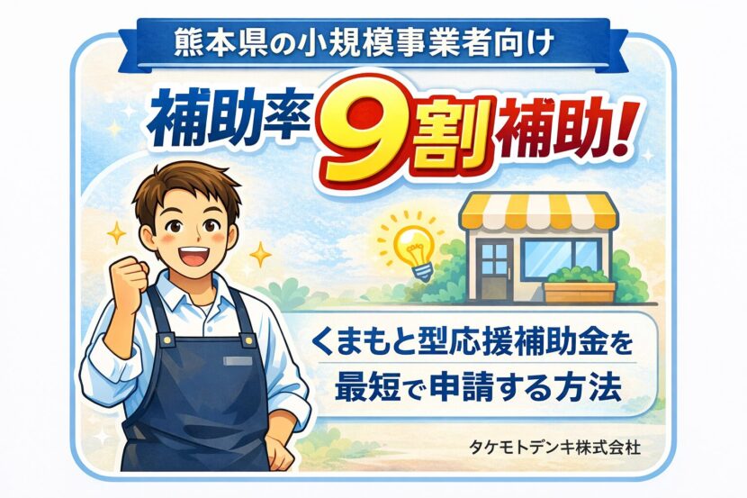 熊本の美容室・飲食店向け 電気代削減に使えるくまもと型小規模事業者支援補助金